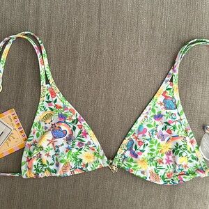 Twin Strap Bralette Bikini Top - Desert Disco